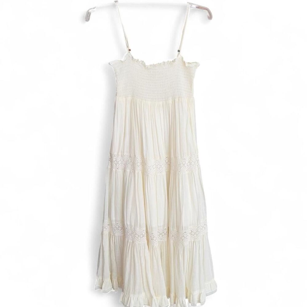 Denim & Supply Lauren Ralph off white lace midi dress size SP